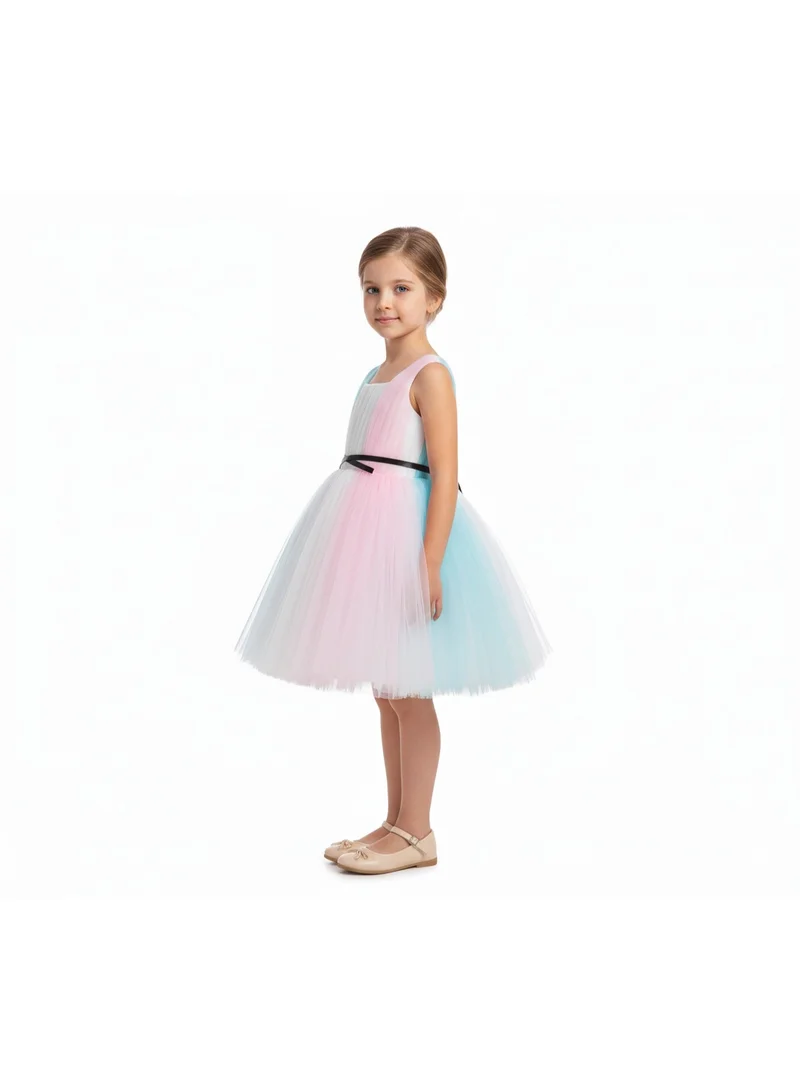 D'Daniela Pastel Tulle Dress